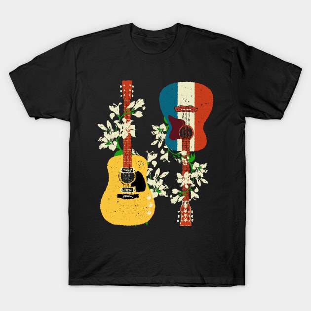 Nirvana Unplugged Guitars T-Shirt by Daniel Cash Guitar